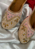 Desi Colour Women Indian Ethnic Footwear-Pink Pearl | Grocsy