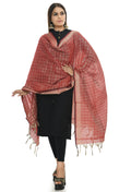 Mominos Fashion Moeza Handloom Cotton Maroon Dupatta For Women | Grocsy