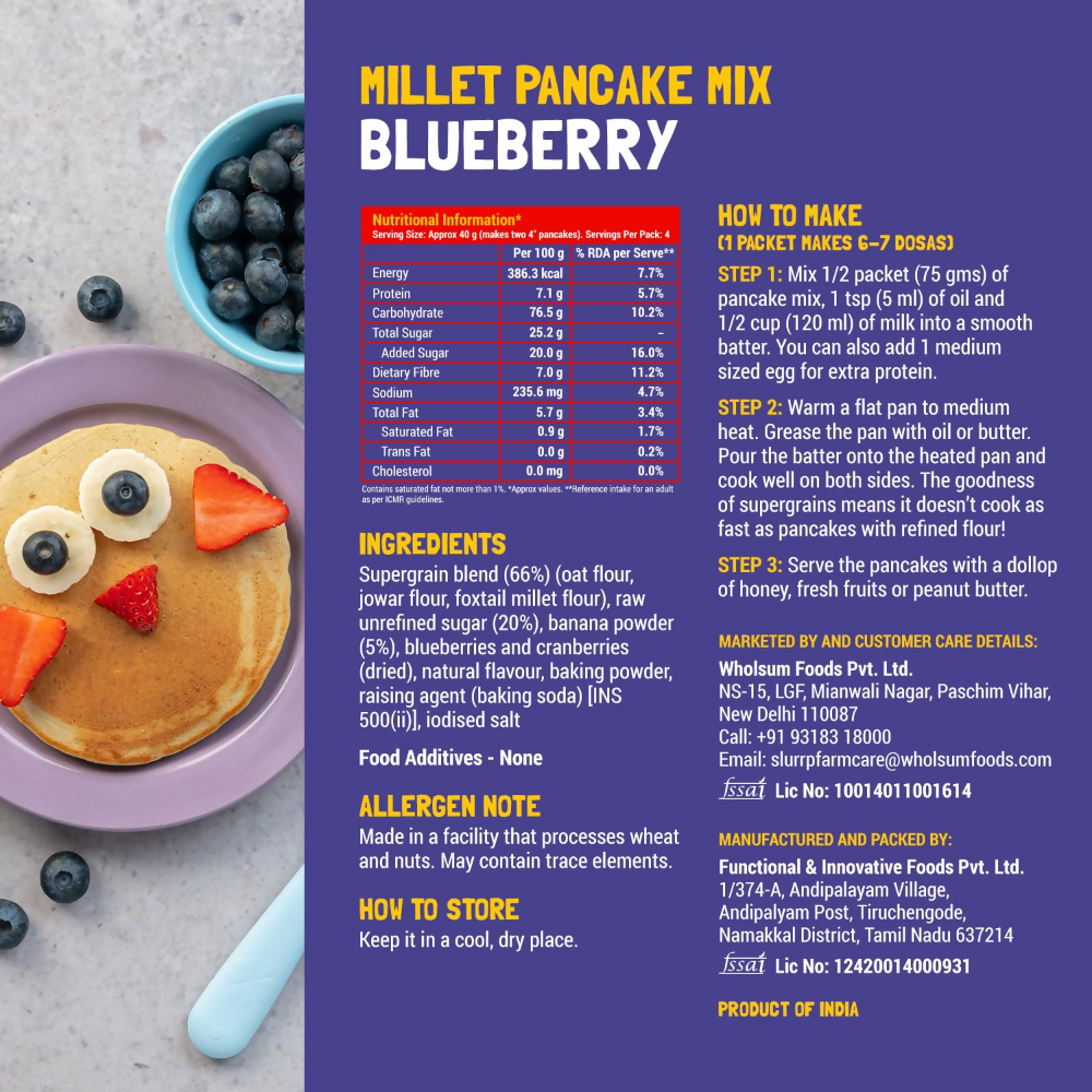 Slurrp Farm Healthy Pancake Lovers Combo | Grocsy