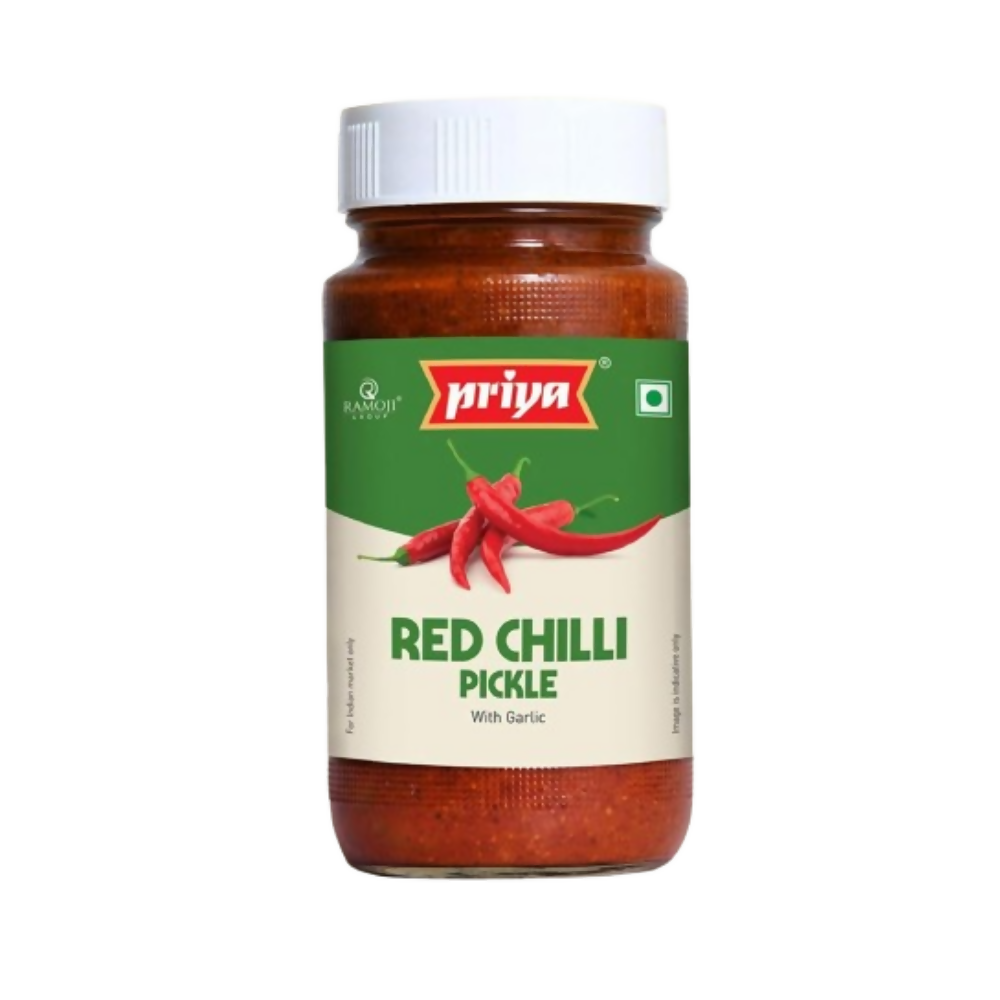 Priya Red Chilli Without Garlic Pickle | Grocsy