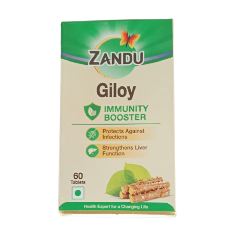 Zandu Giloy Immunity Booster Capsules | Grocsy