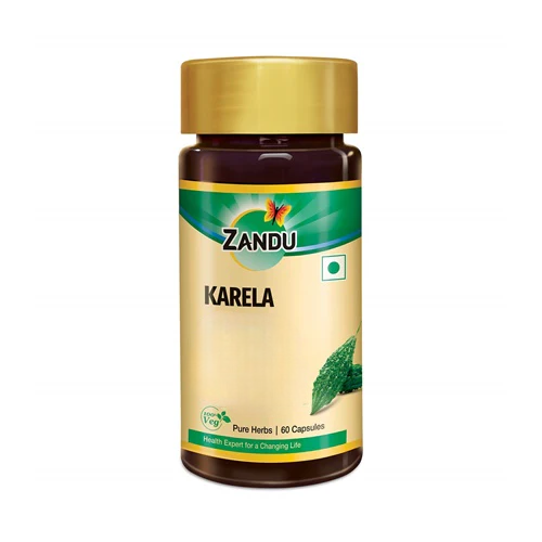 Zandu Karela Pure Herbs Capsules | Grocsy