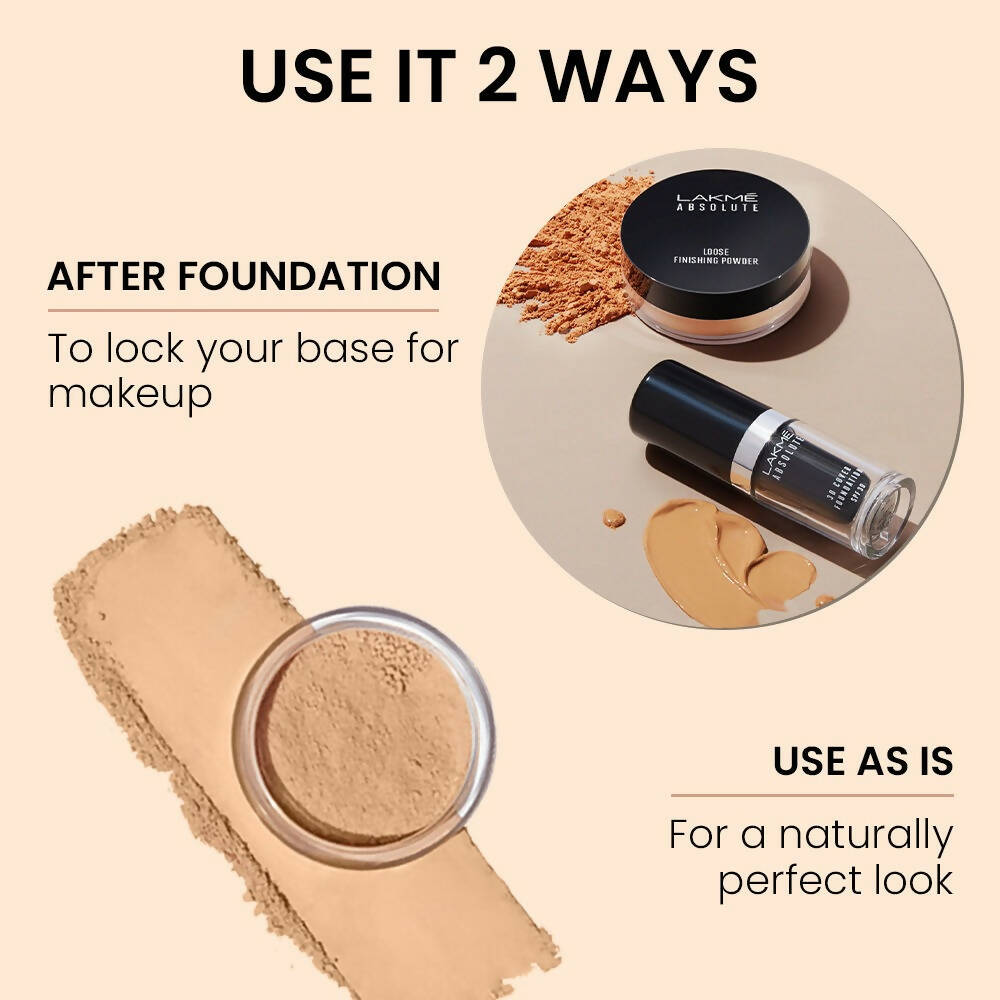 Lakme Absolute Loose Finishing Powder - Almond | Grocsy