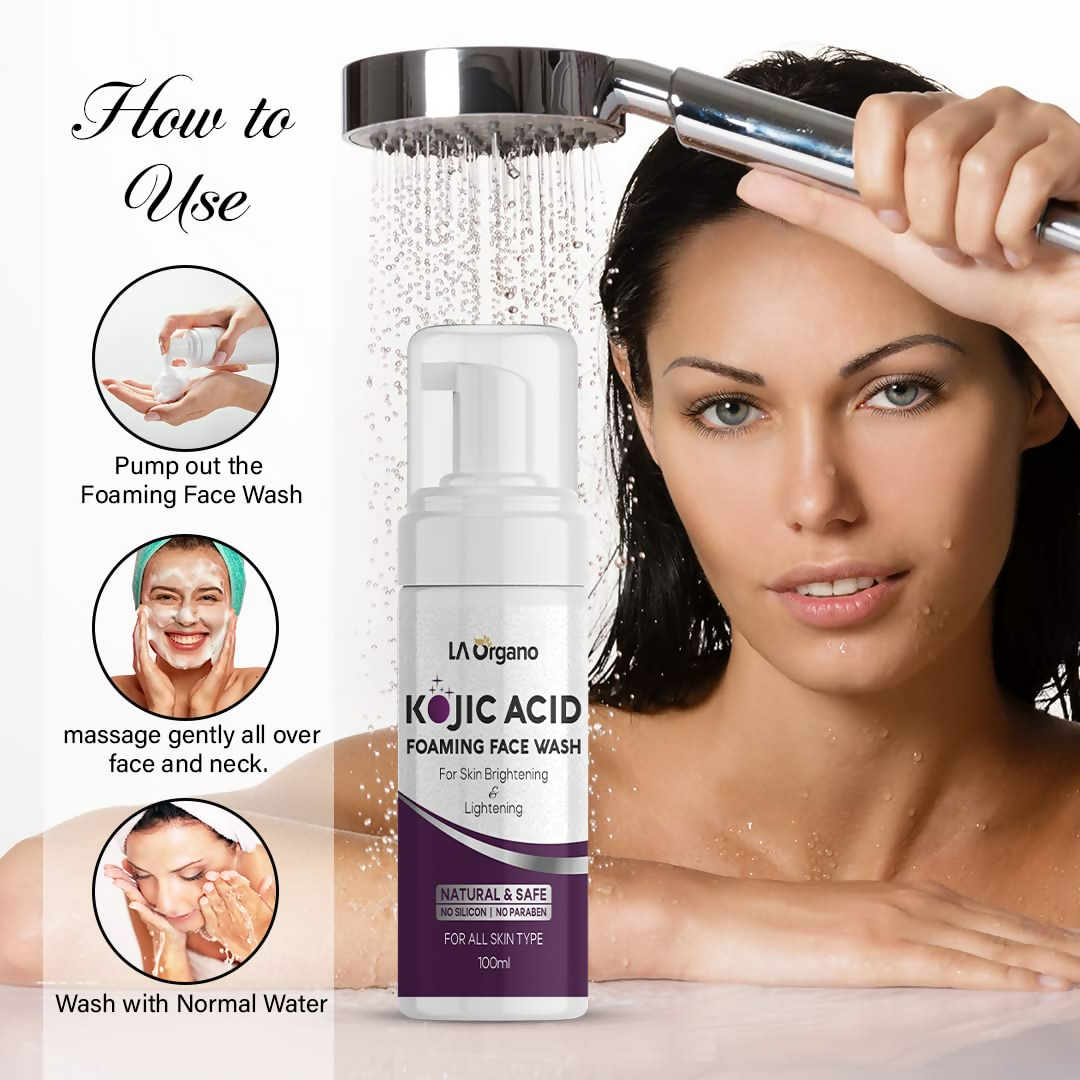 LA Organo Kojic Foaming Face Wash | Grocsy