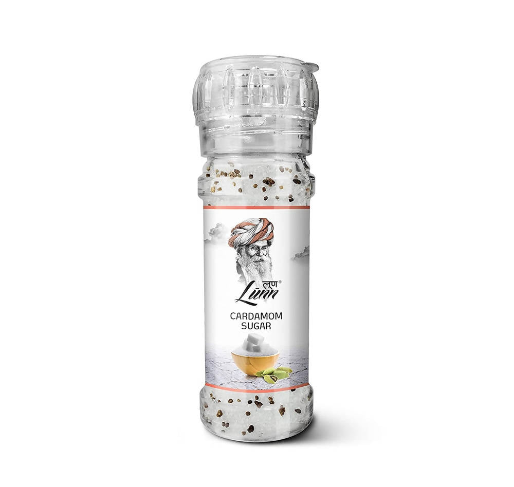 Lunn Cardamom Sugar with Grinder | Grocsy