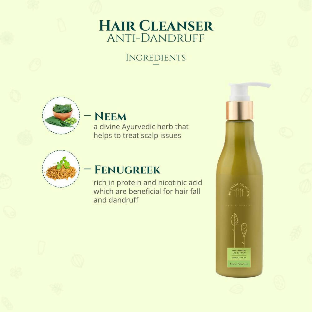 The Earth Collective Hair Cleanser - Anti-Dandruff | Grocsy