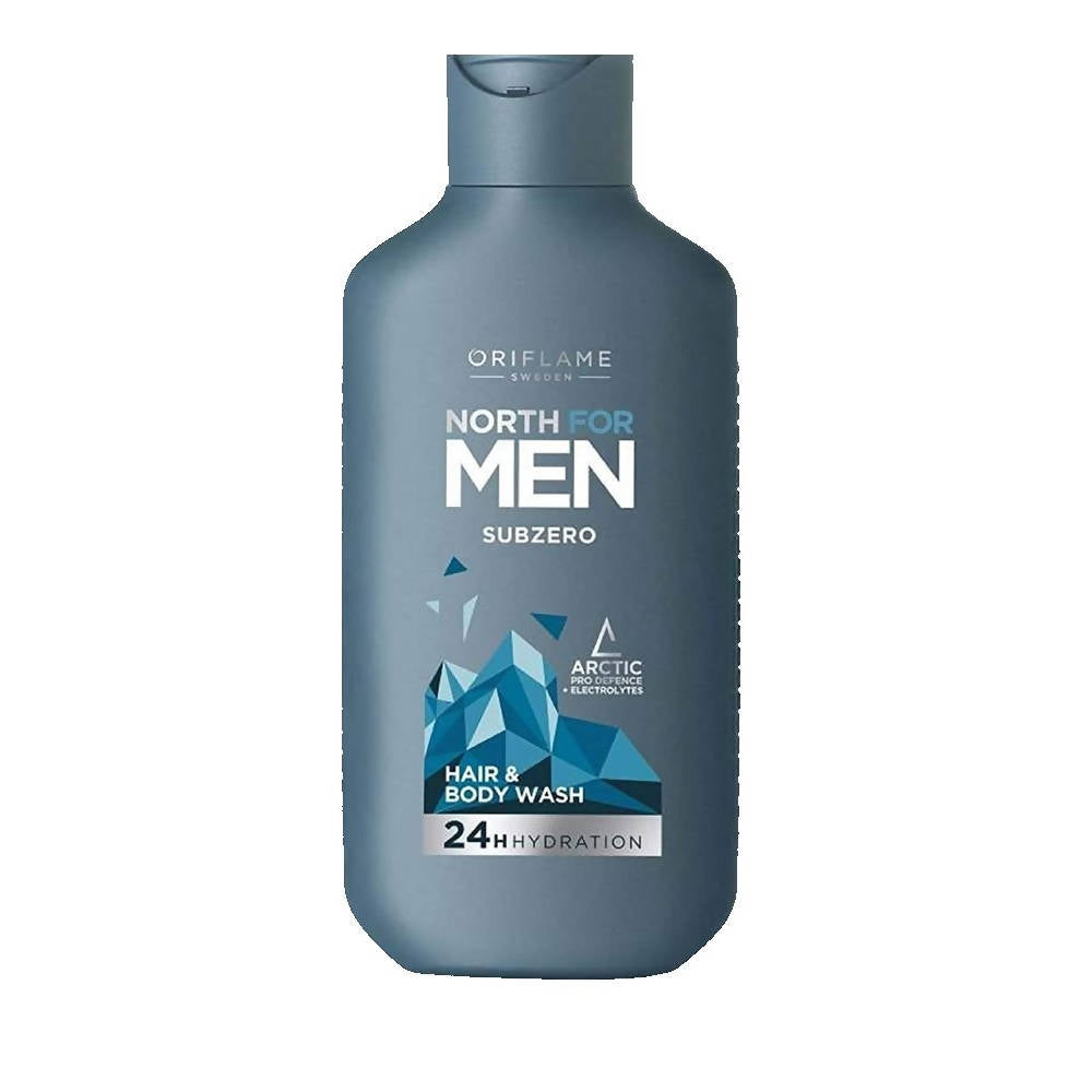 Oriflame North For Men Subzero Hair & Body Wash - 24H Hydration | Grocsy