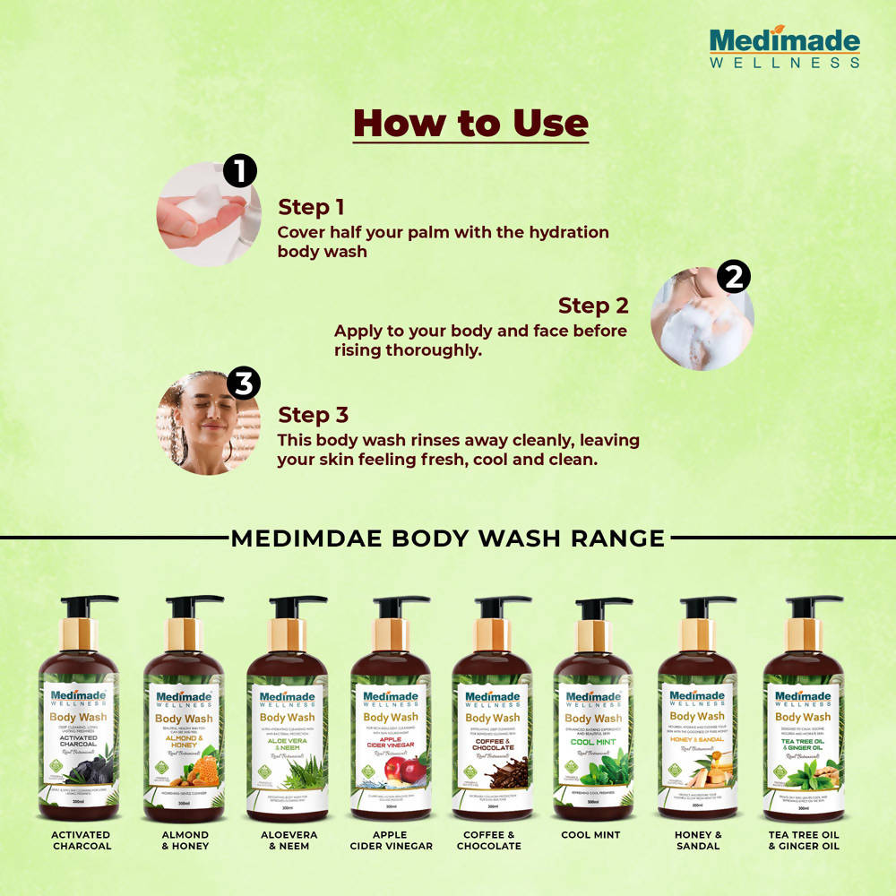Medimade Wellness Aloevera & Neem Body Wash | Grocsy