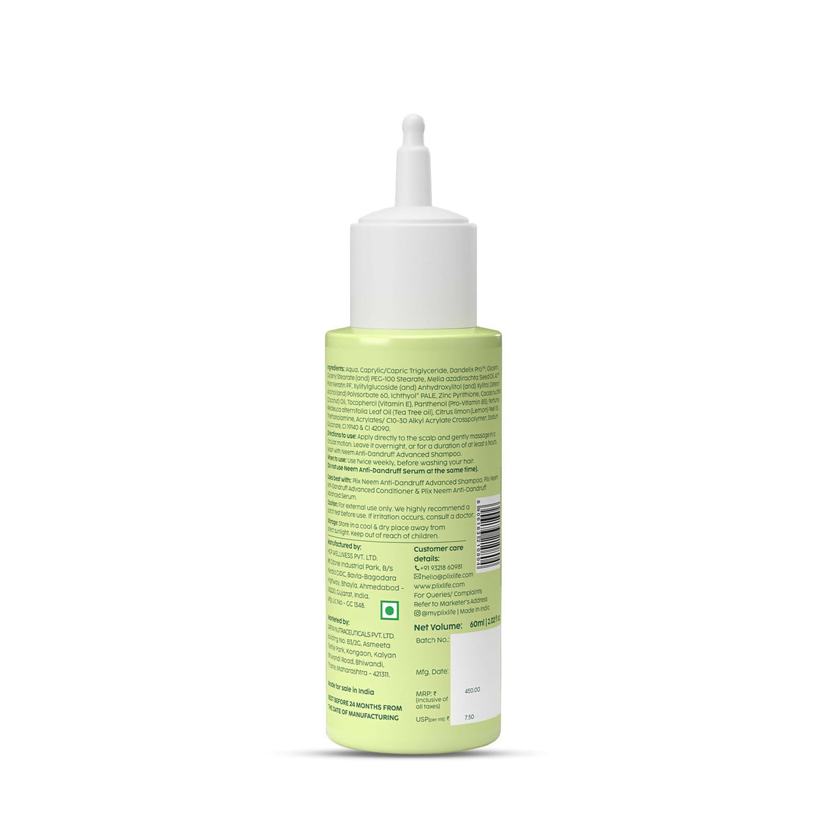 PLIX The Plant Fix Neem Anti-Dandruff Advanced Lotion Reduce Dandruff, Itching & Irritation | Grocsy