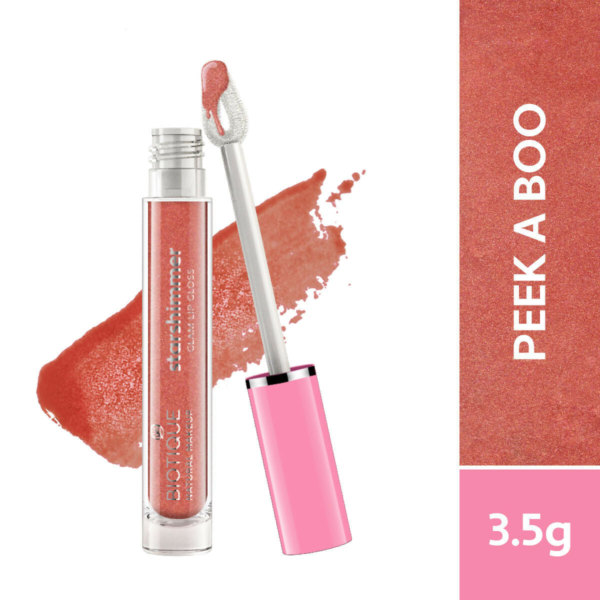 Biotique Starshimmer Glam Lip Gloss - Peek A Boo | Grocsy