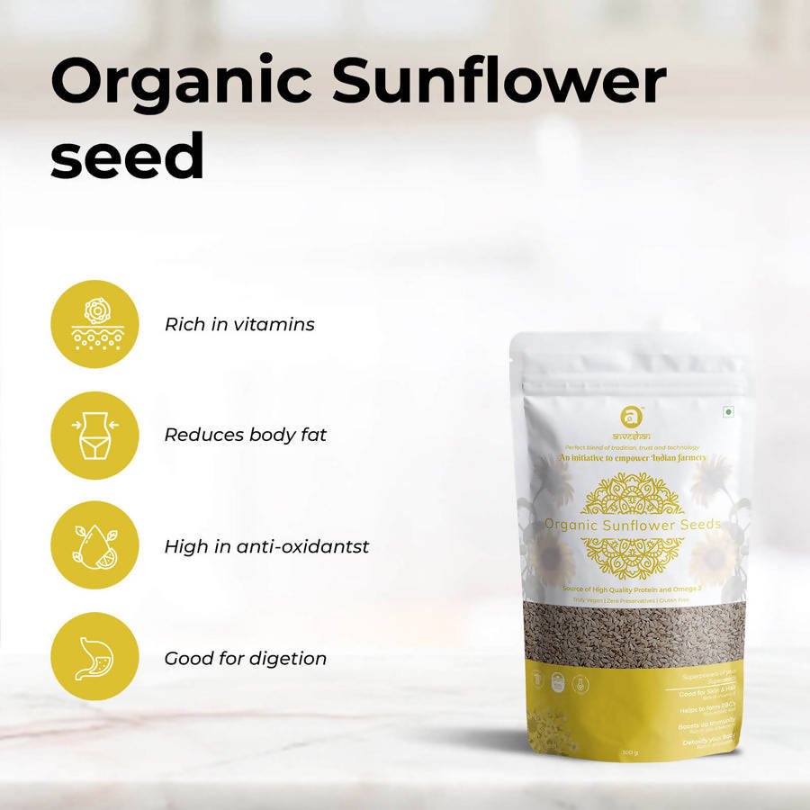 Anveshan Organic Raw Sunflower Seeds | Grocsy