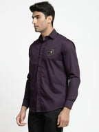 Puzzle Chip Embroidered Shirt by Hilo Design | Grocsy