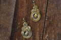 Joban Fashion Women Brass Golden White Ad Earrings | Grocsy