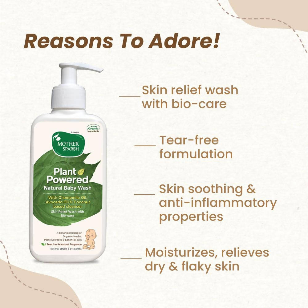 Mother Sparsh Plant Powered Natural Baby Wash | Grocsy