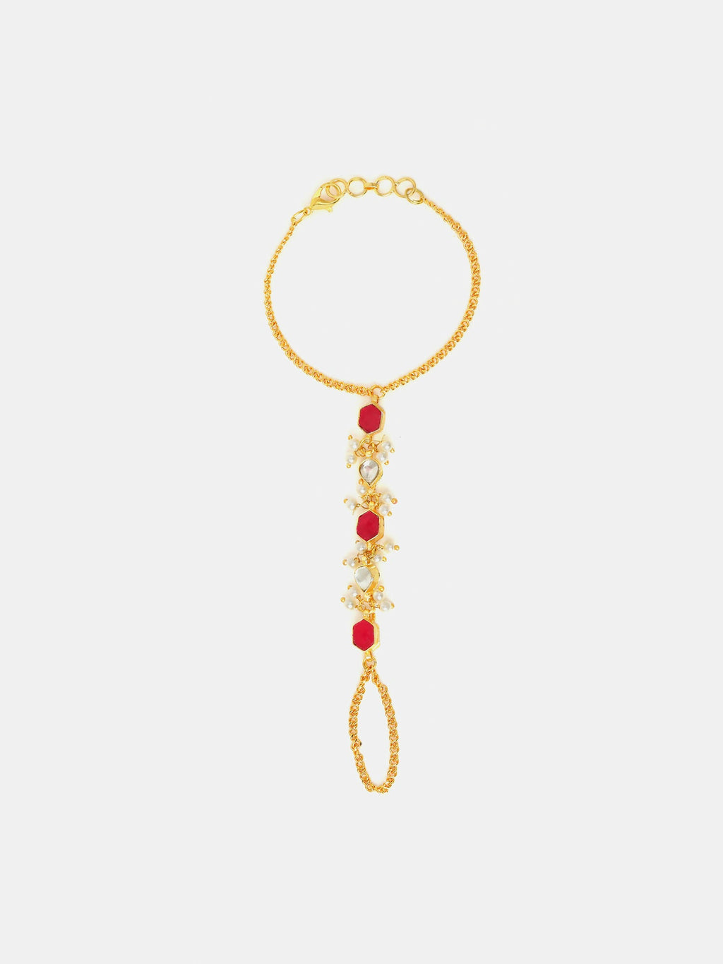Ruby Raang Laal Noor Haath Phool | Grocsy