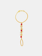 Ruby Raang Laal Noor Haath Phool | Grocsy