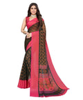 Vamika Green Chiffon Brasso Bollywood Style Woven Saree (ALIZA GREEN) | Grocsy