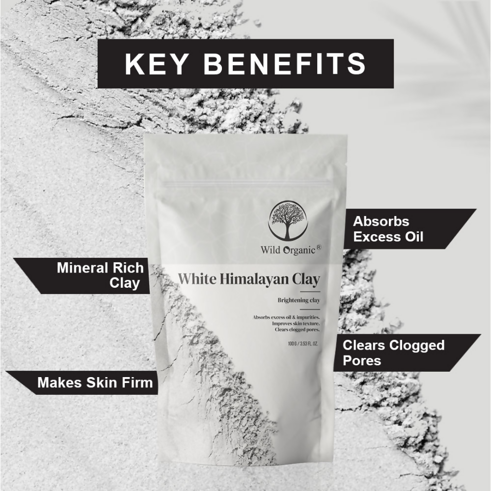 Wild Organic White Himalayan Brightening Clay Powder | Grocsy