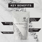 Wild Organic White Himalayan Brightening Clay Powder | Grocsy