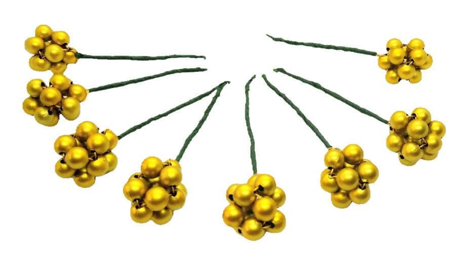 Gold Beaded Hair Brooches | Grocsy