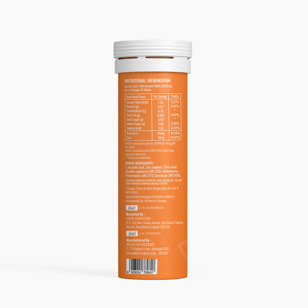 BOOSTIQ Pop & Spark Effervescent Tablets - Zesty Orange | Grocsy