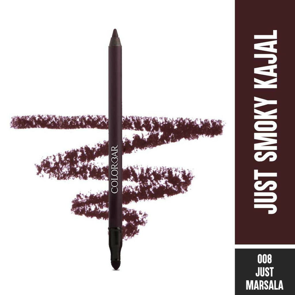 Colorbar Just Smoky Kajal Just Marsala-[008] | Grocsy