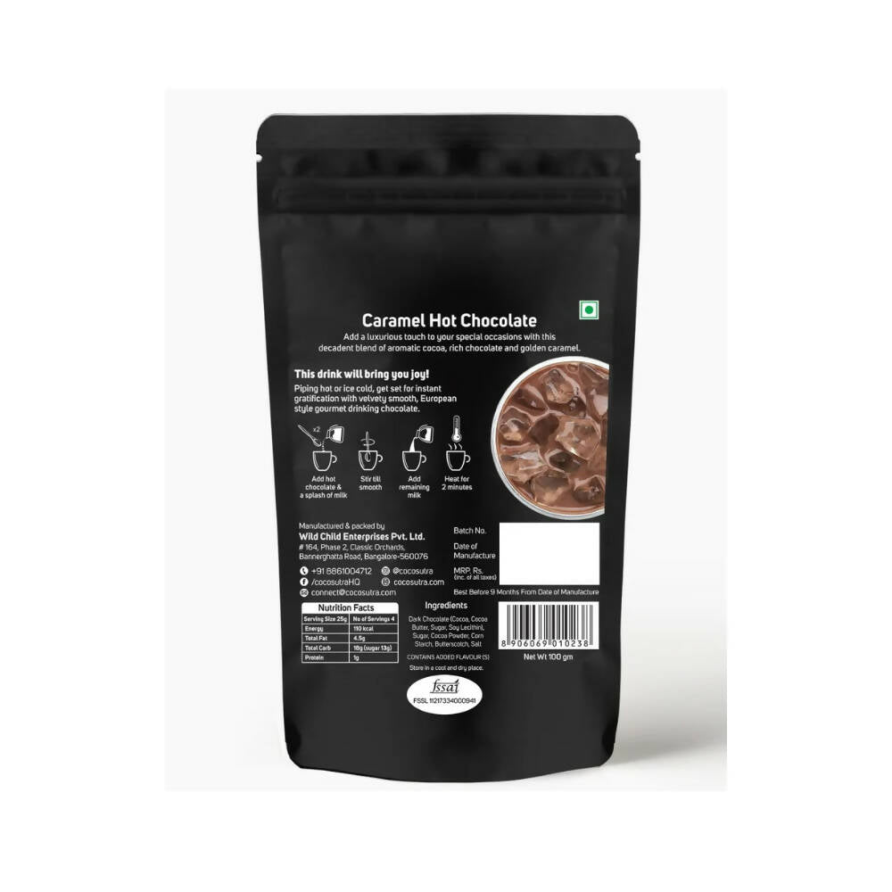 Cocosutra Caramel Hot Chocolate Mix | Grocsy