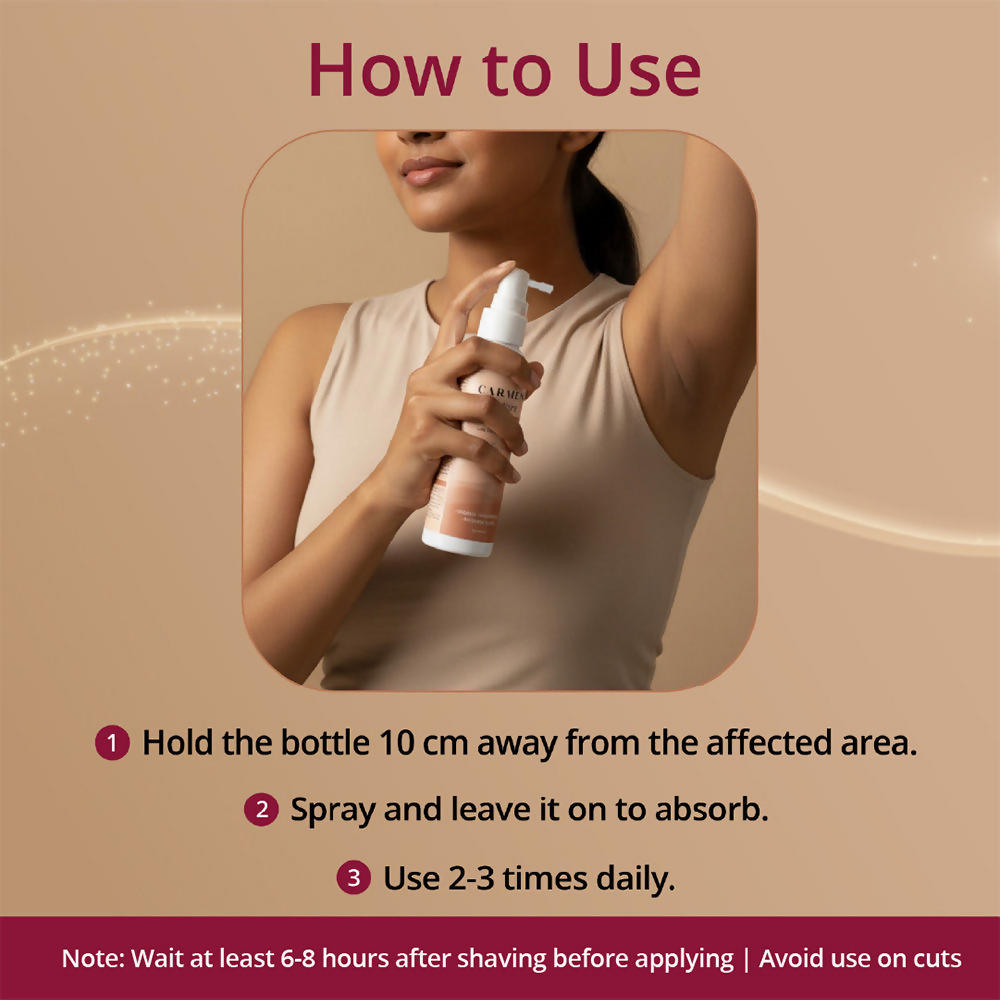 Carmesi Restore Underarm Spray With 5% Glycolic Acid | Grocsy