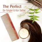 Keya Seth Neem Wooden Comb Wide Tooth | Grocsy