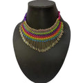 MS Fashion India Latest Traditional Multicolor Beads Necklace | Grocsy