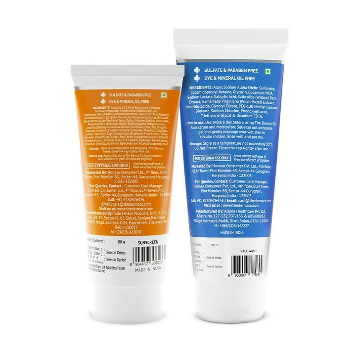 The Derma Co Cleanse & Protect Combo | Grocsy