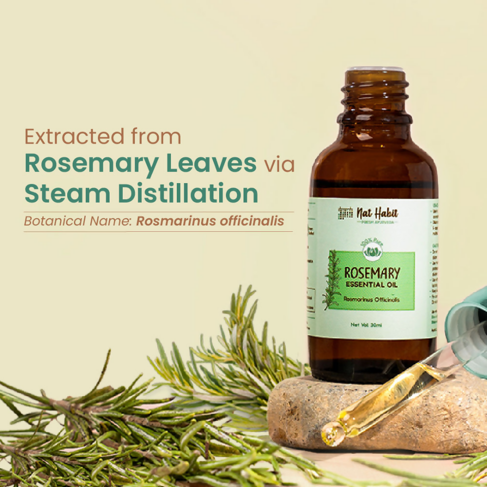 Nat Habit Rosemary Essential Oil | Grocsy