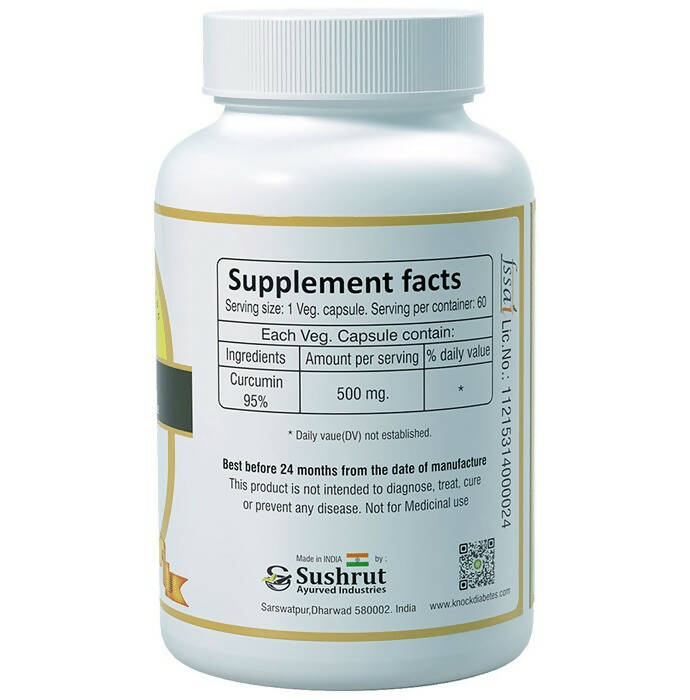 Sushrut Ayurved Good Health Curcumin Veg Capsules | Grocsy