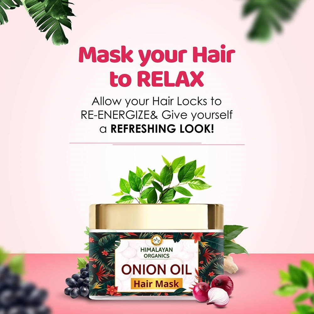 Himalayan Organics Onion Oil Hair Mask | Grocsy