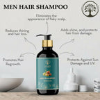 Ivory Natural Men Shampoo For Deep Cleansing, Scalp Wellness, Hair Shine & Dandruff Control | Grocsy