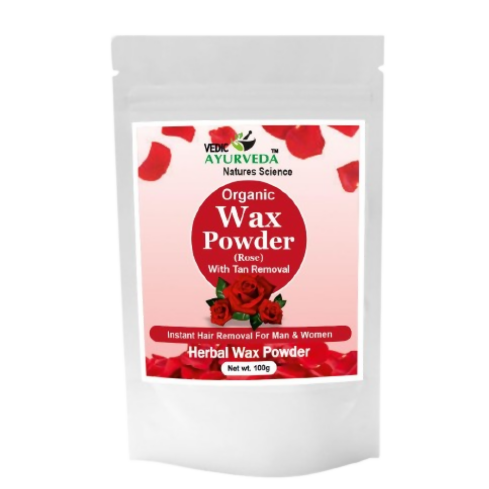 VedicAyurveda Herbal Wax Powder - Rose | Grocsy