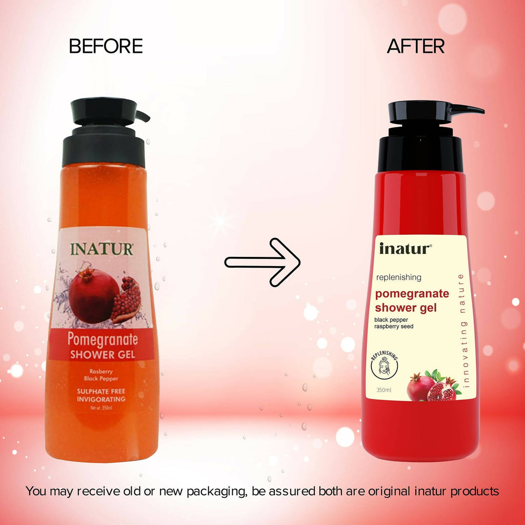 Inatur Pomegranate Shower Gel | Grocsy