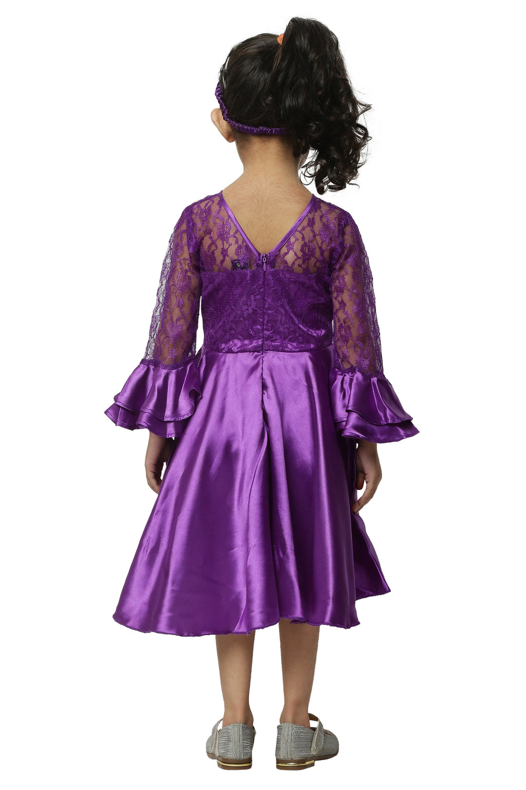 Asmaani Kids Party Wear Stylish Dresses, Perfect for Parties, Functions & Vacations - Purple | Grocsy