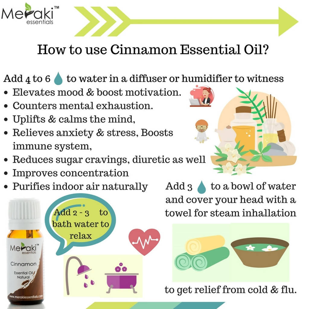 Meraki Essentials Cinnamon Bark Essential Oil | Grocsy