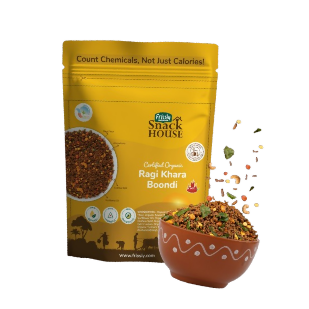 Frissly Organics Ragi Khara Boondi Mixture | Grocsy