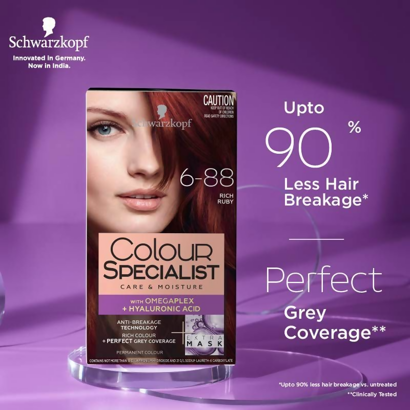 Schwarzkopf Colour Specialist Permanent Hair Colour - 6.88 Rich Ruby | Grocsy