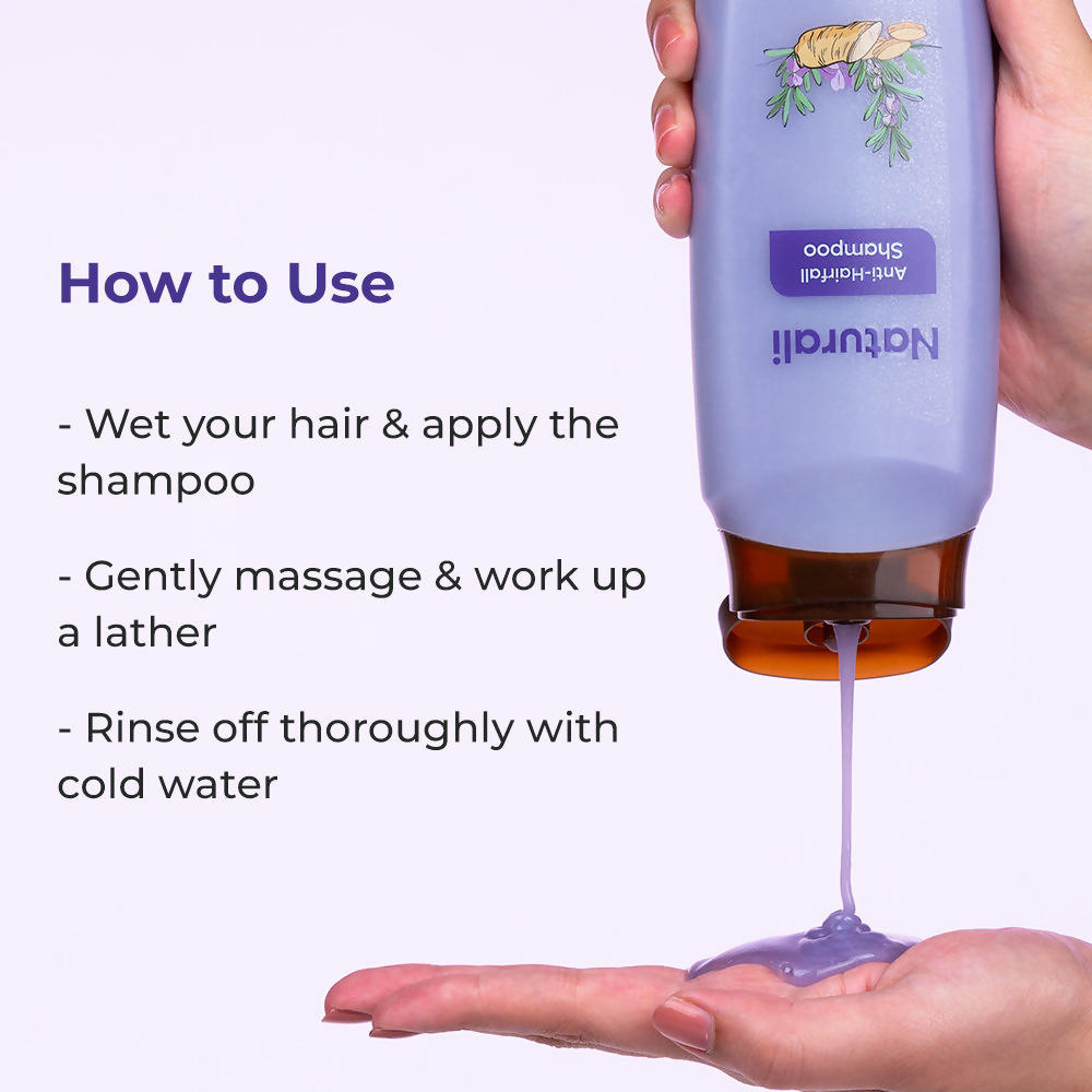 Naturali Anti-Hairfall Shampoo with Rosemary Oil & Ginseng Extract | Grocsy