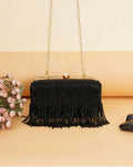 Joban Fashion Women Embellished Box Clutch - Black | Grocsy