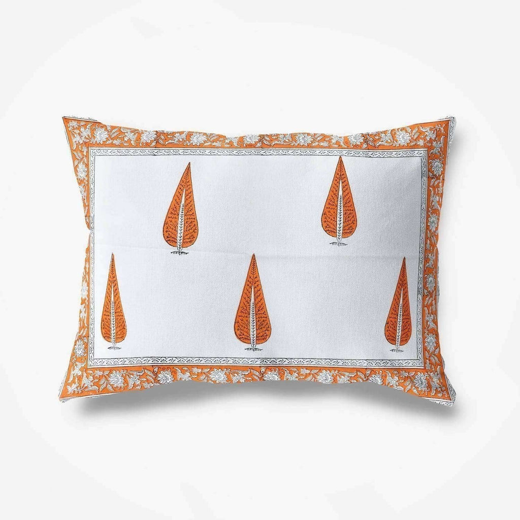 Hand Block Printed Double 230x270 Cms Jaipuri Bedspread with 2 Pillow Covers | Grocsy