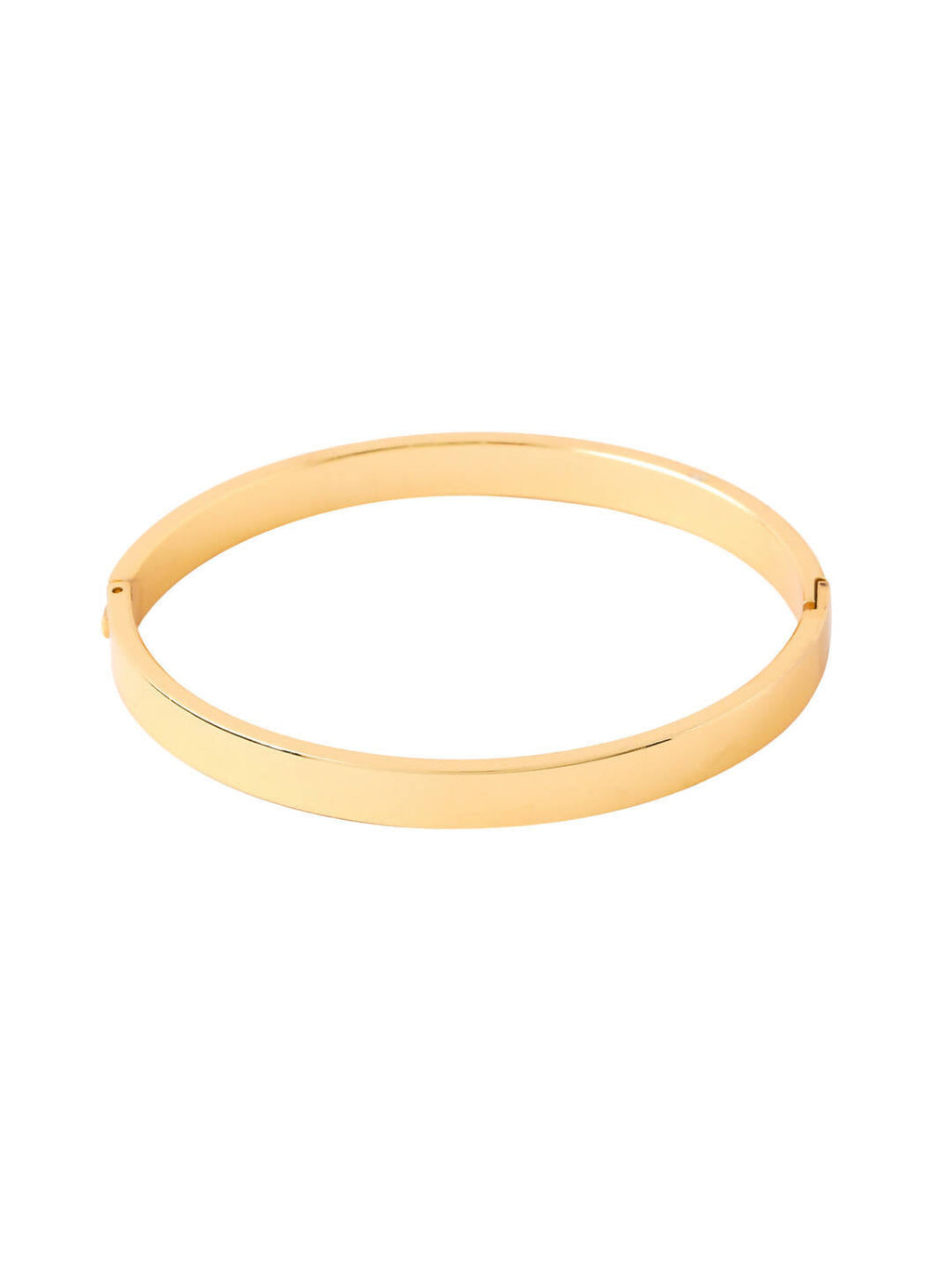 NVR Men's Gold Metal Interlock Kada Bracelet | Grocsy