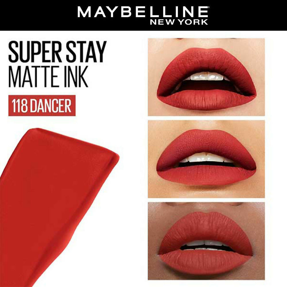 Maybelline New York Super Stay Matte Ink Liquid Lipstick - 118 Dancer | Grocsy