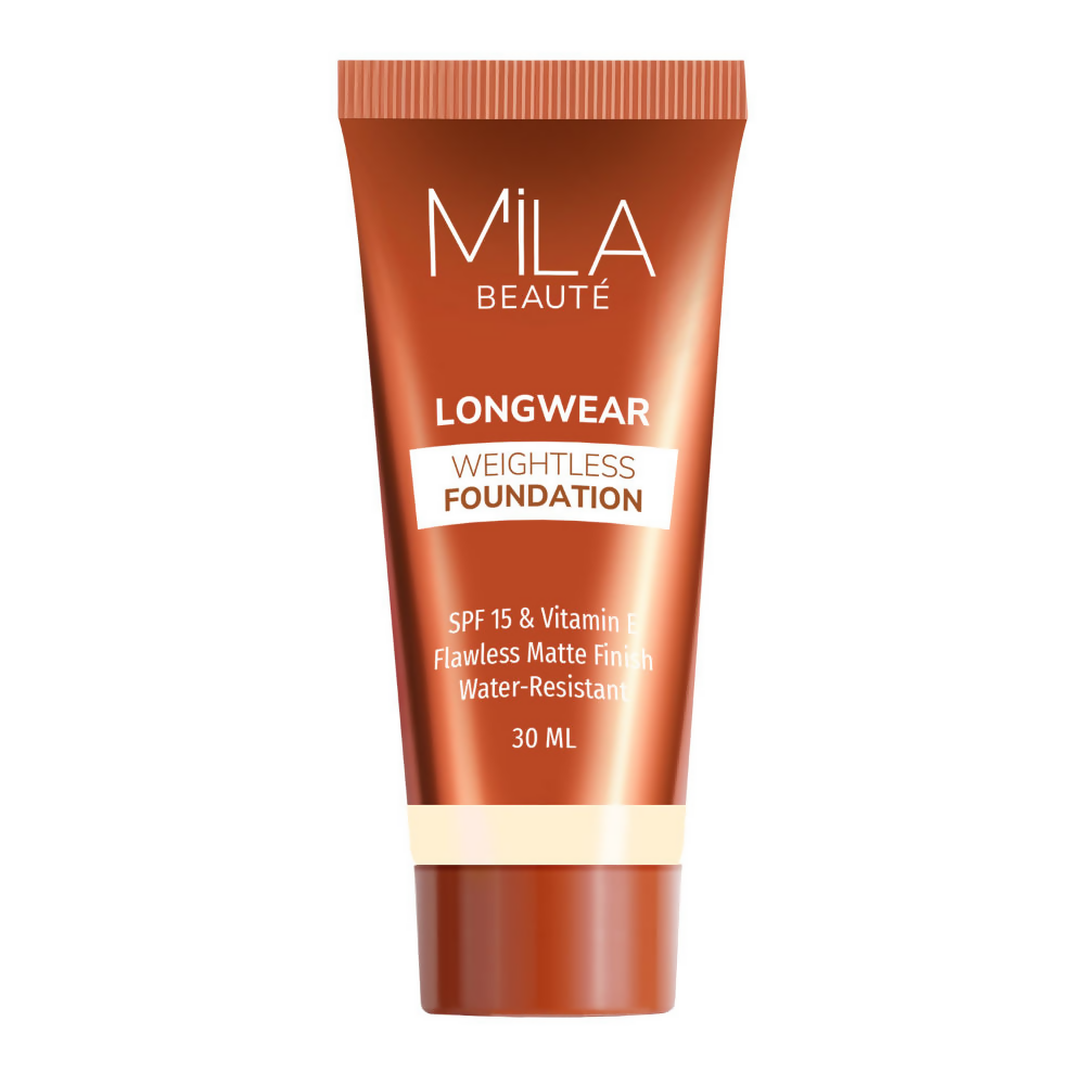 Mila Beaute Longwear Weightless Matte Finish Foundation with SPF 15 - Classic Ivory | Grocsy
