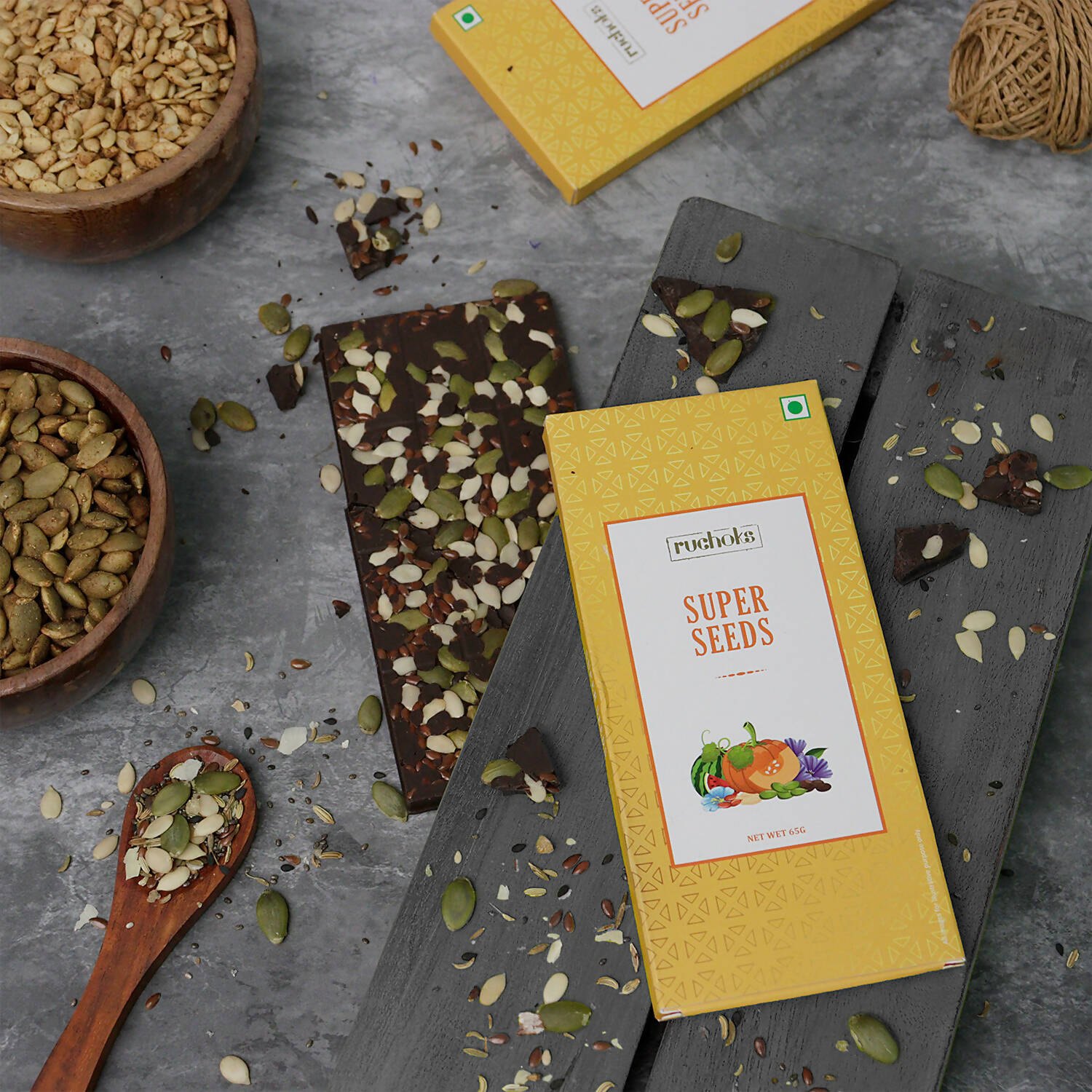 Dibha Ruchoks - Super Seeds Chocolate Bar | Grocsy