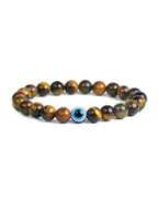 NVR Natural Round Tiger Eye Bracelet