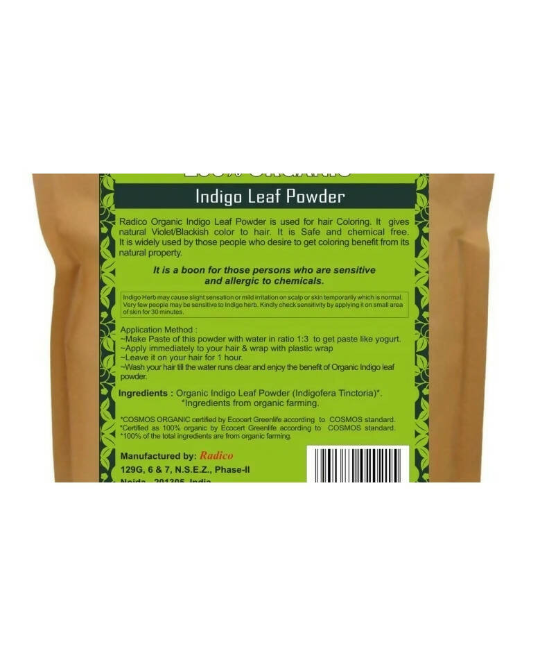 Radico Organic Indigo Leaf Powder Hair Color | Grocsy